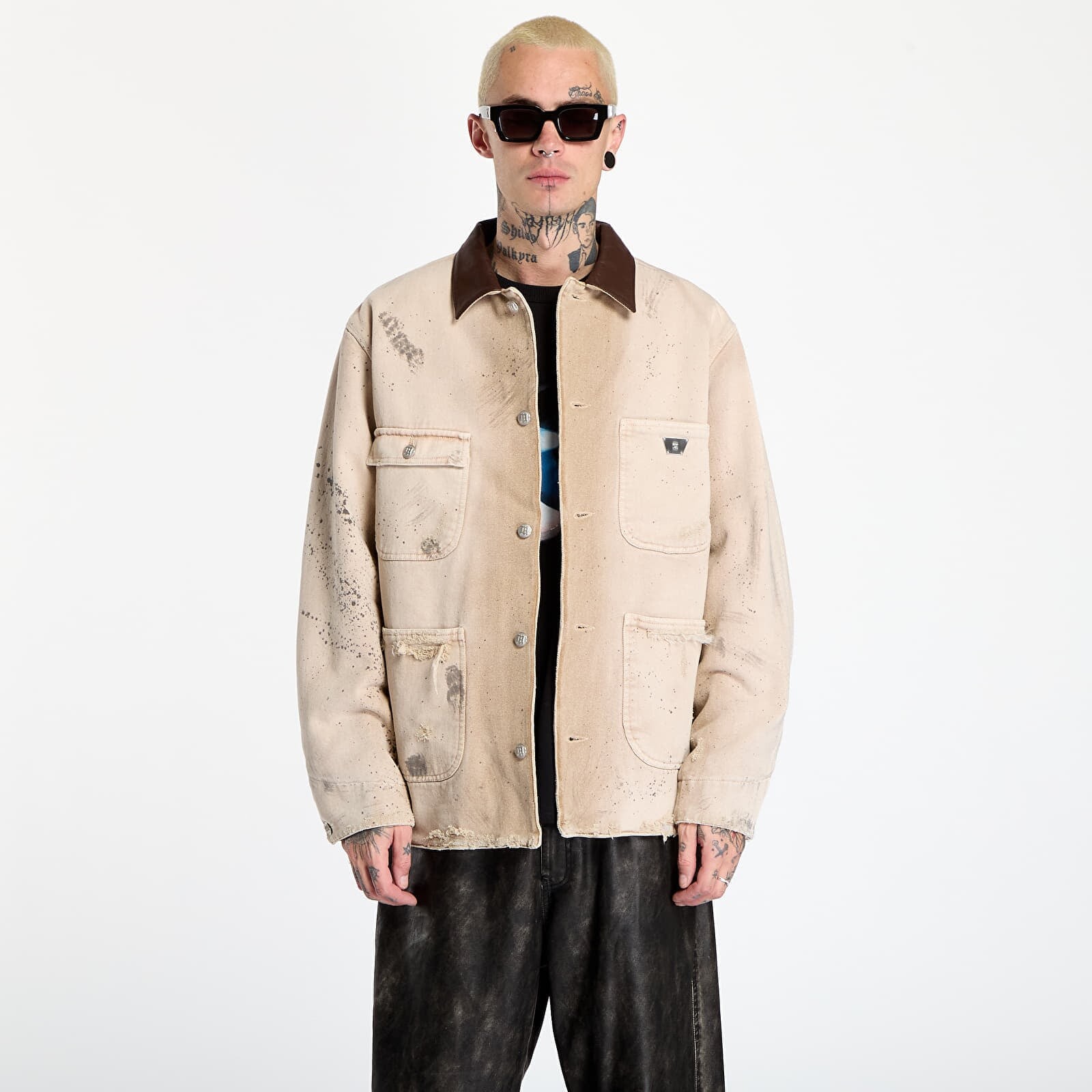 Bunda MISBHV Marfa Twill Work Jacket Dusted White L