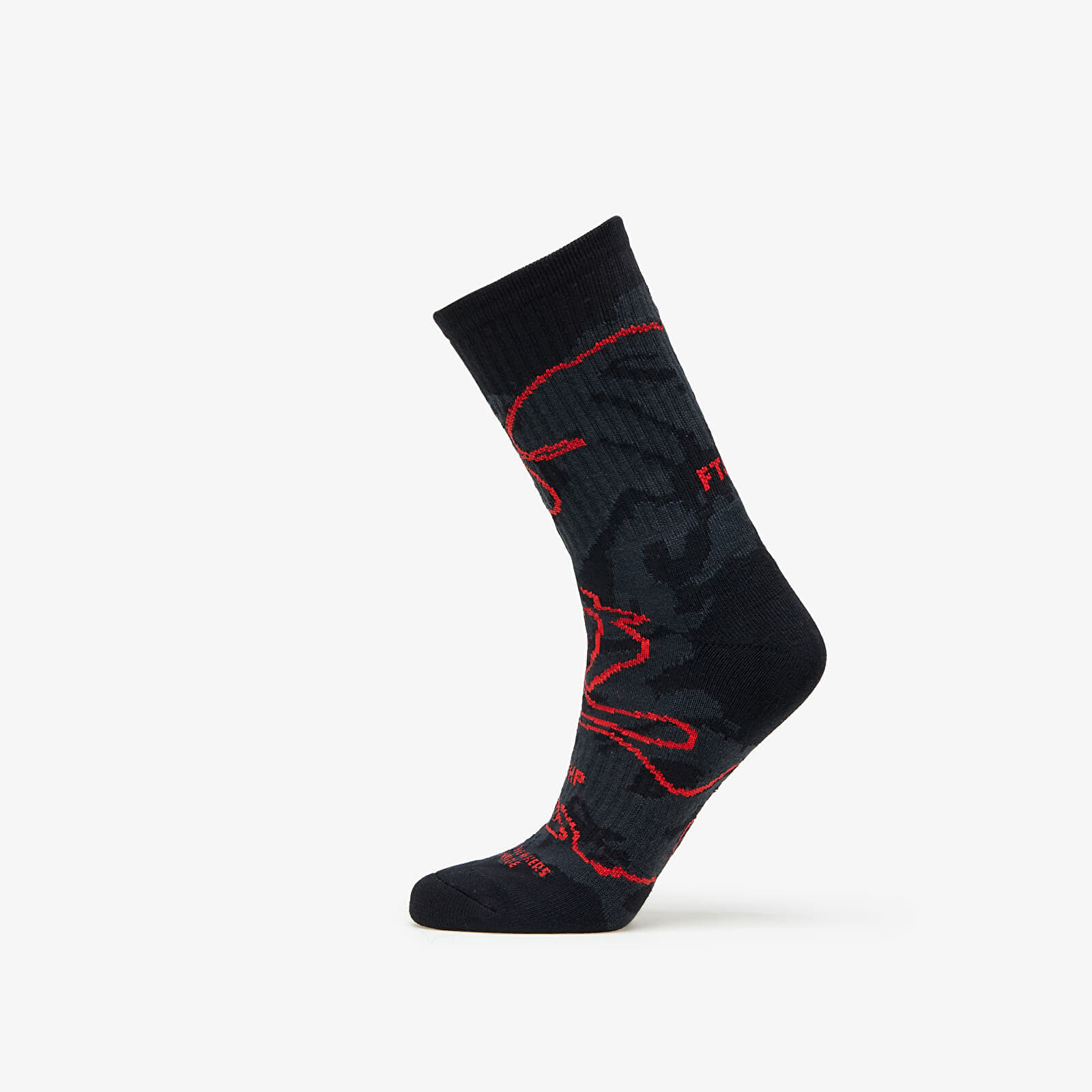 Ponožky Footshop The More Basketball Socks Black/ Red 36-38