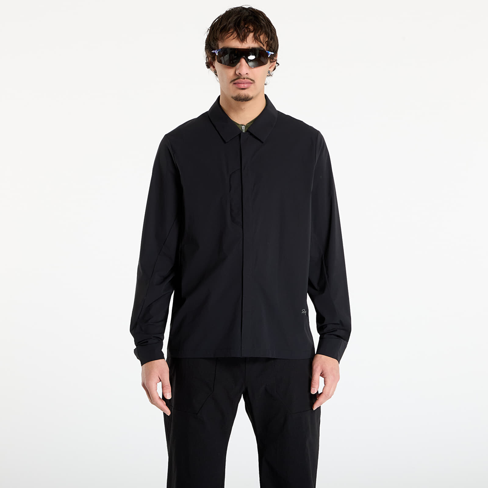 Košeľa Rapha Men's Long Sleeve Tech Shirt Black/ Carbon Grey M