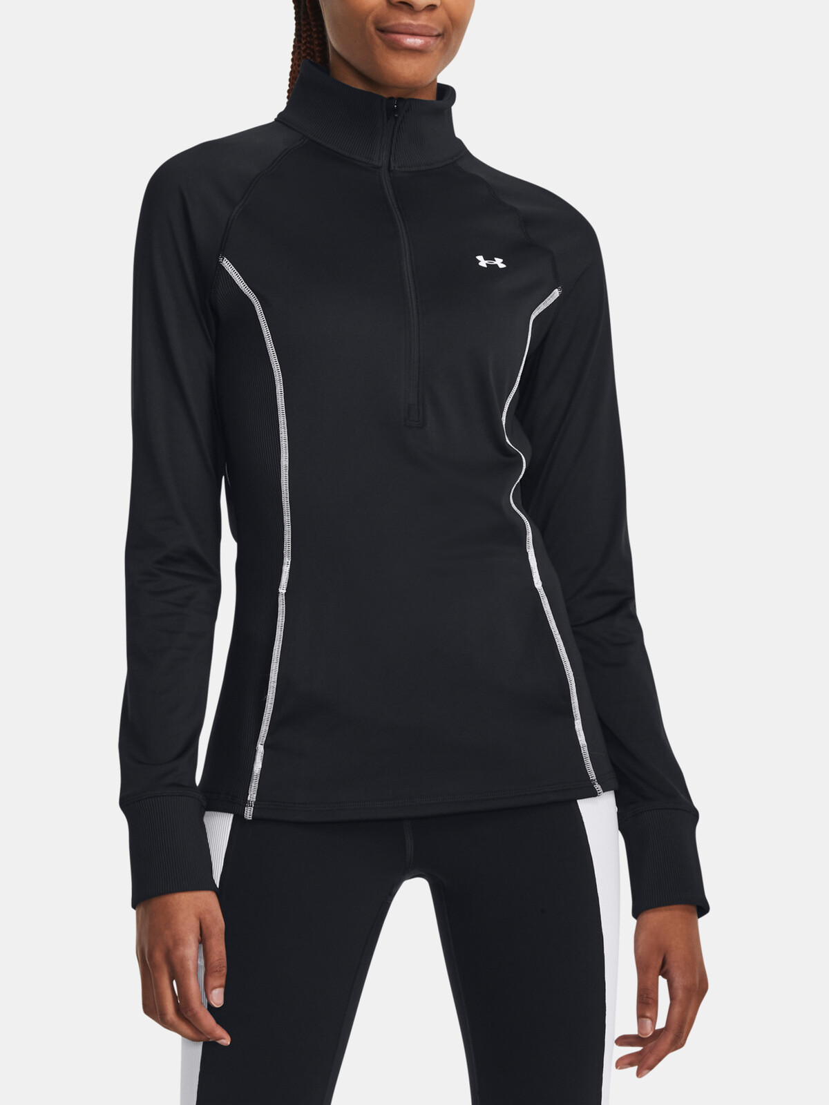 Čierne športové tričko Under Armour UA Train CW 1/2 Zip
