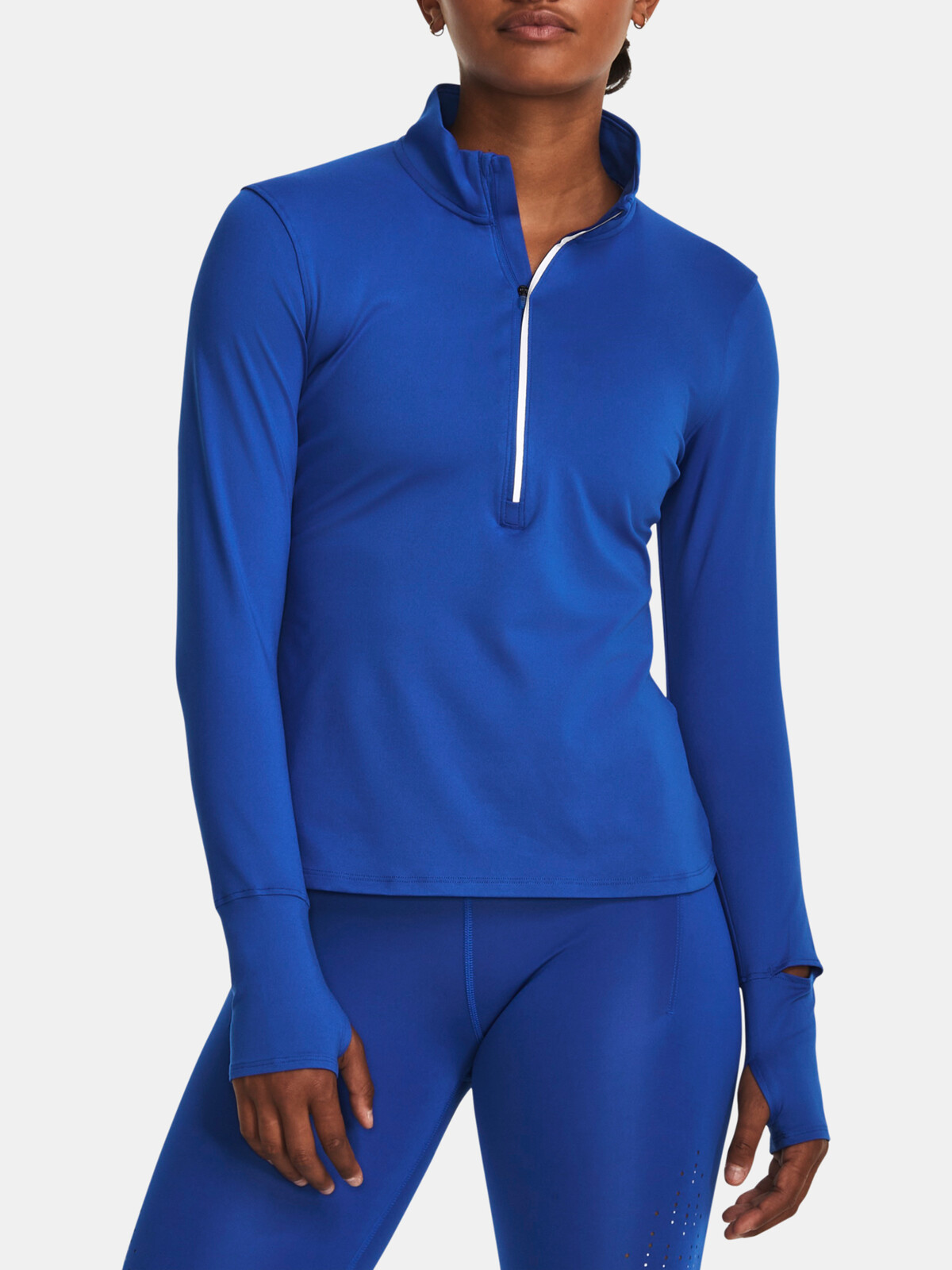 Modré športové tričko Under Armour UA Qualifier Run 1/2 Zip