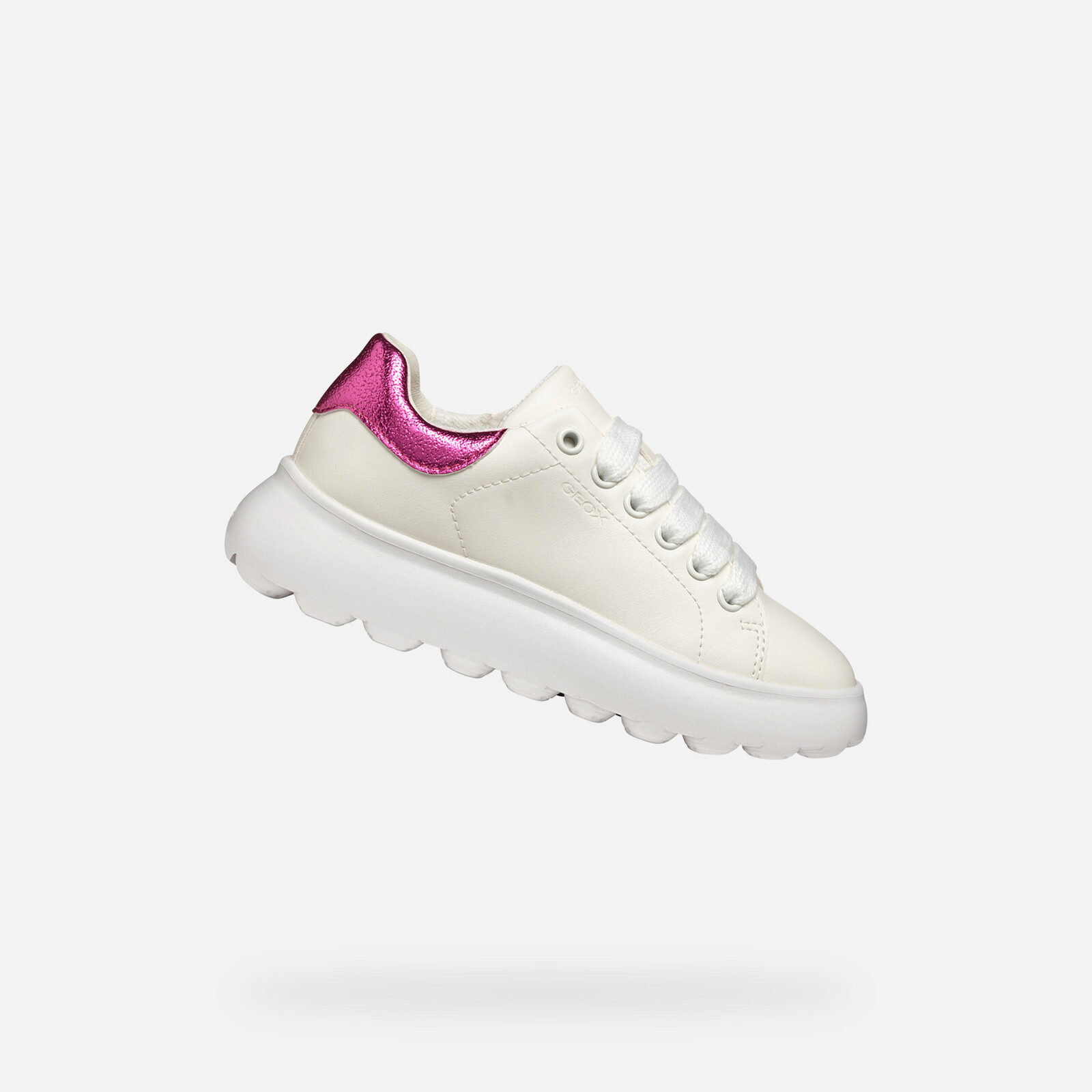 White Girls Geox Puffypop Sneakers - Girls