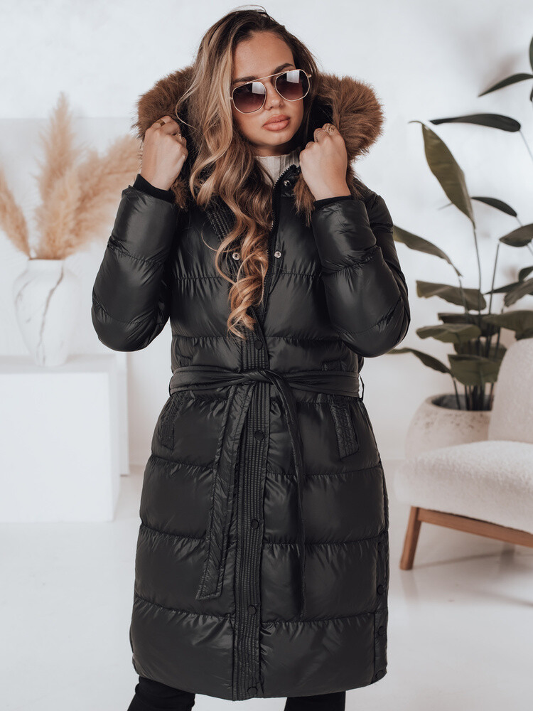 Kurtka zimowa damska pikowana z futerkiem STYLEBELLA biała Dstreet TY4610