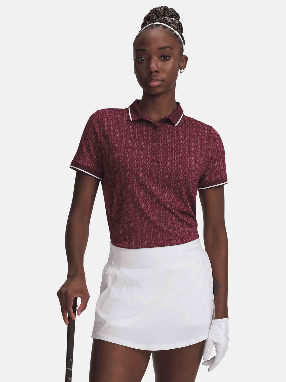Under Armour UA Playoff Jacquard Polo-RED Women's T-Shirt - Women's