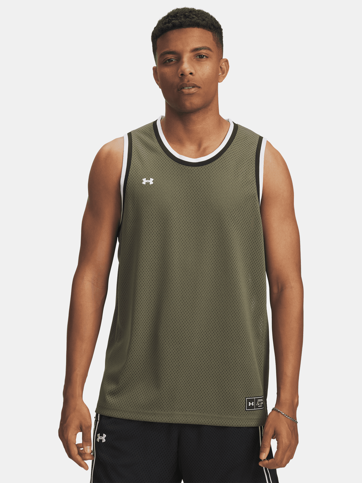 Men's Under Armour UA Zone Pro Mesh Tank Top-GRN - Mens