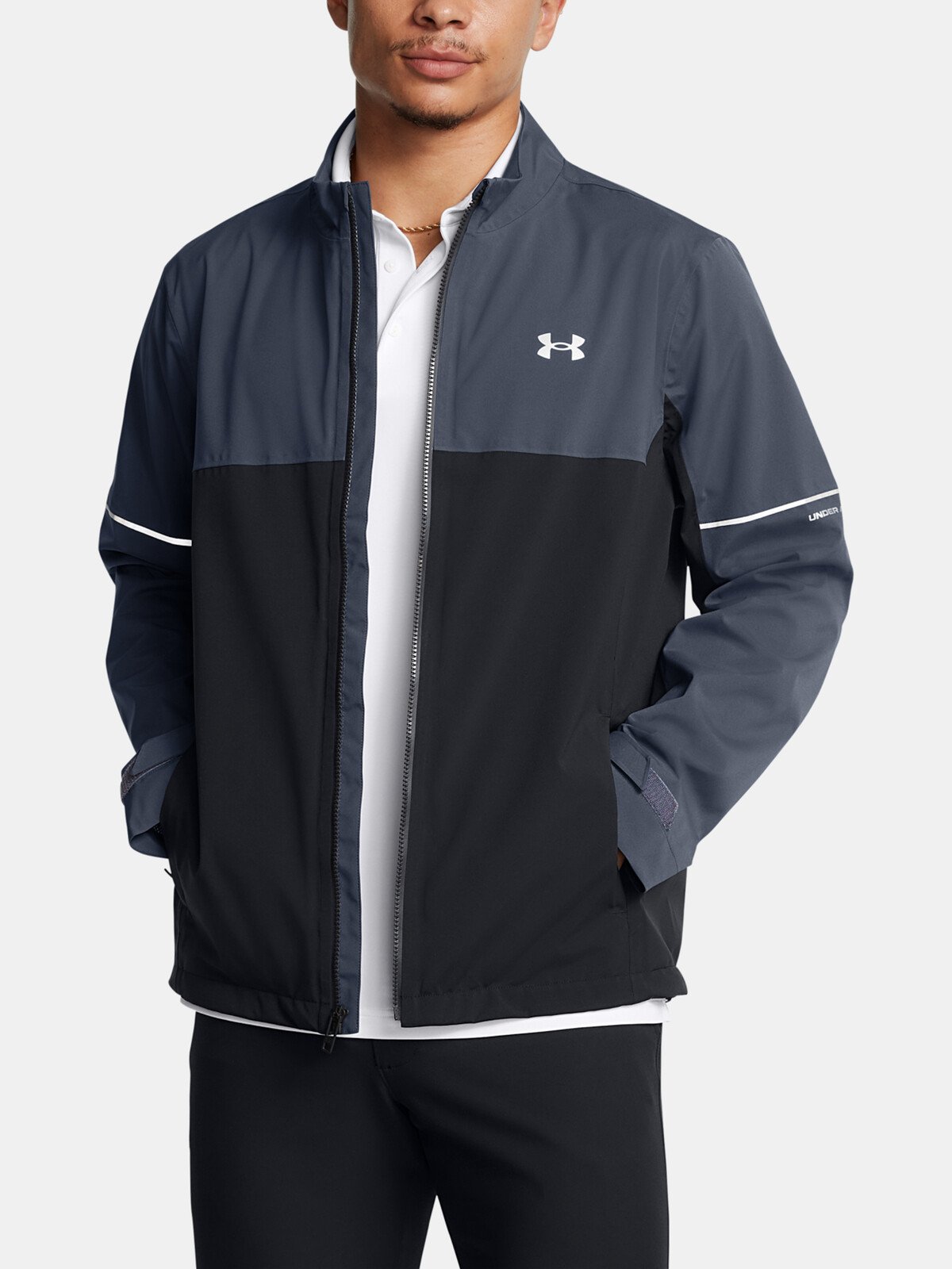 Men's Under Armour DRIVE RAIN JACKET-GRY - Men's