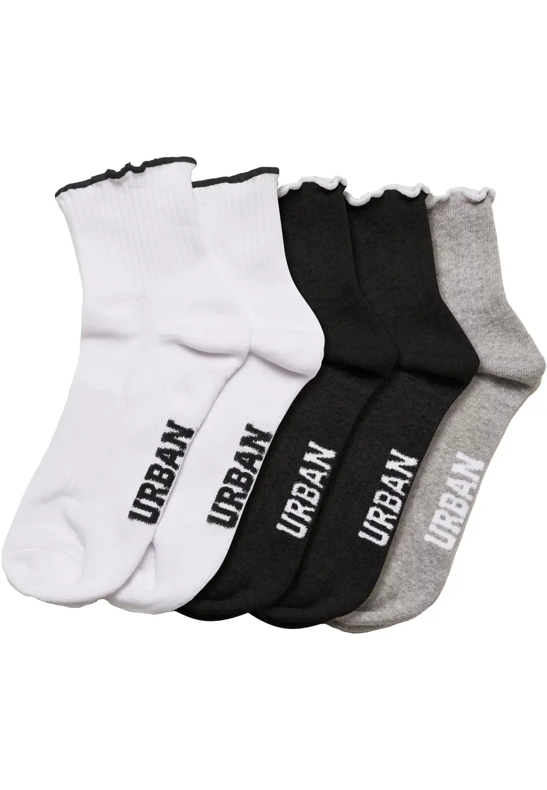 Girls' Socks with Small Brim 4-Pack Multicolor