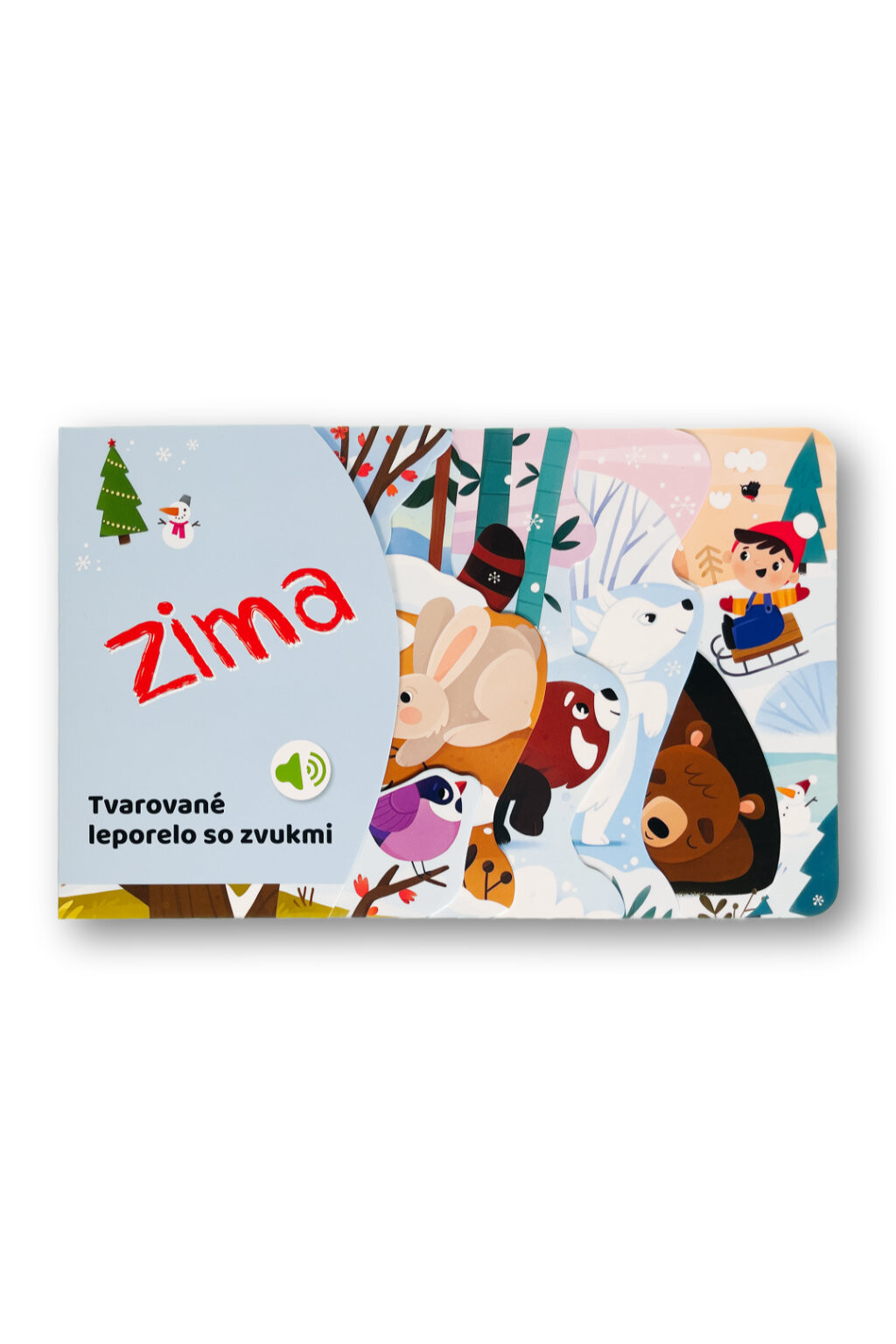 Tvarované leporelo so zvukmi - Zima