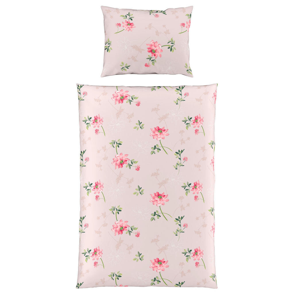 Fleuresse POSTEĽNÁ BIELIZEŇ, makosatén, ružová, biela, tmavozelená, svetlozelená, svetloružová, 140/200 cm