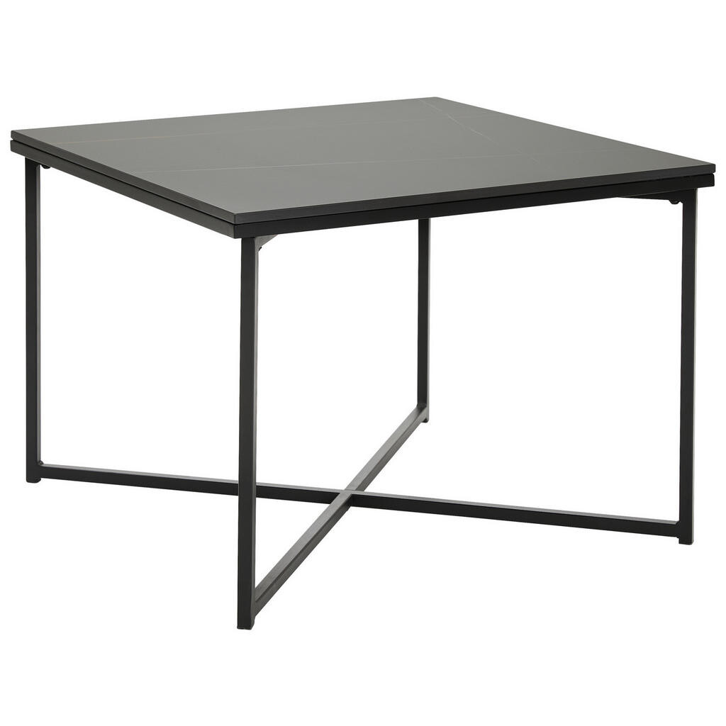 Livetastic KONFERENČNÝ STOLÍK, čierna, kov, keramika, 60/43/60 cm