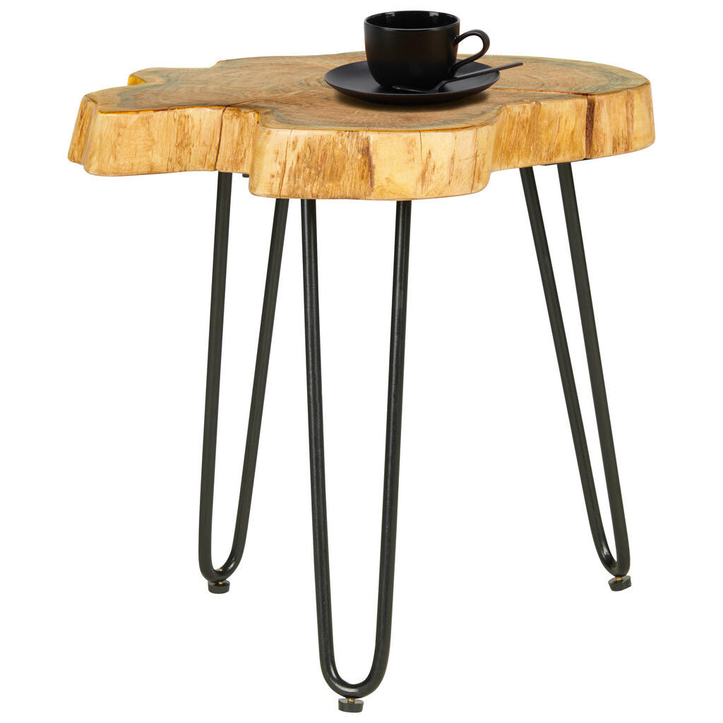 Landscape PRÍRUČNÝ STOLÍK, akácia, čierna, farba akácie