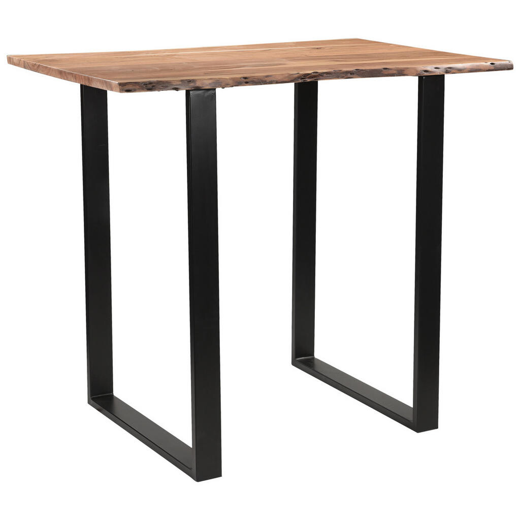 Linea Natura BAROVÝ STÔL, akácia, čierna, farba akácie, 120/80/105 cm