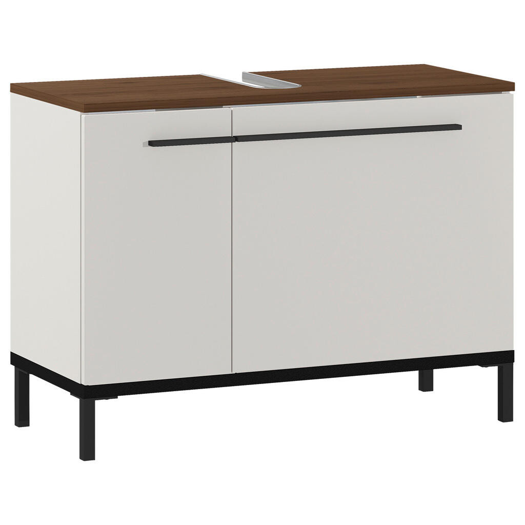 Xora SKRINKA POD UMÝVADLO, kašmírová, čierna, farba orecha, kašmírová, 80/59/34 cm