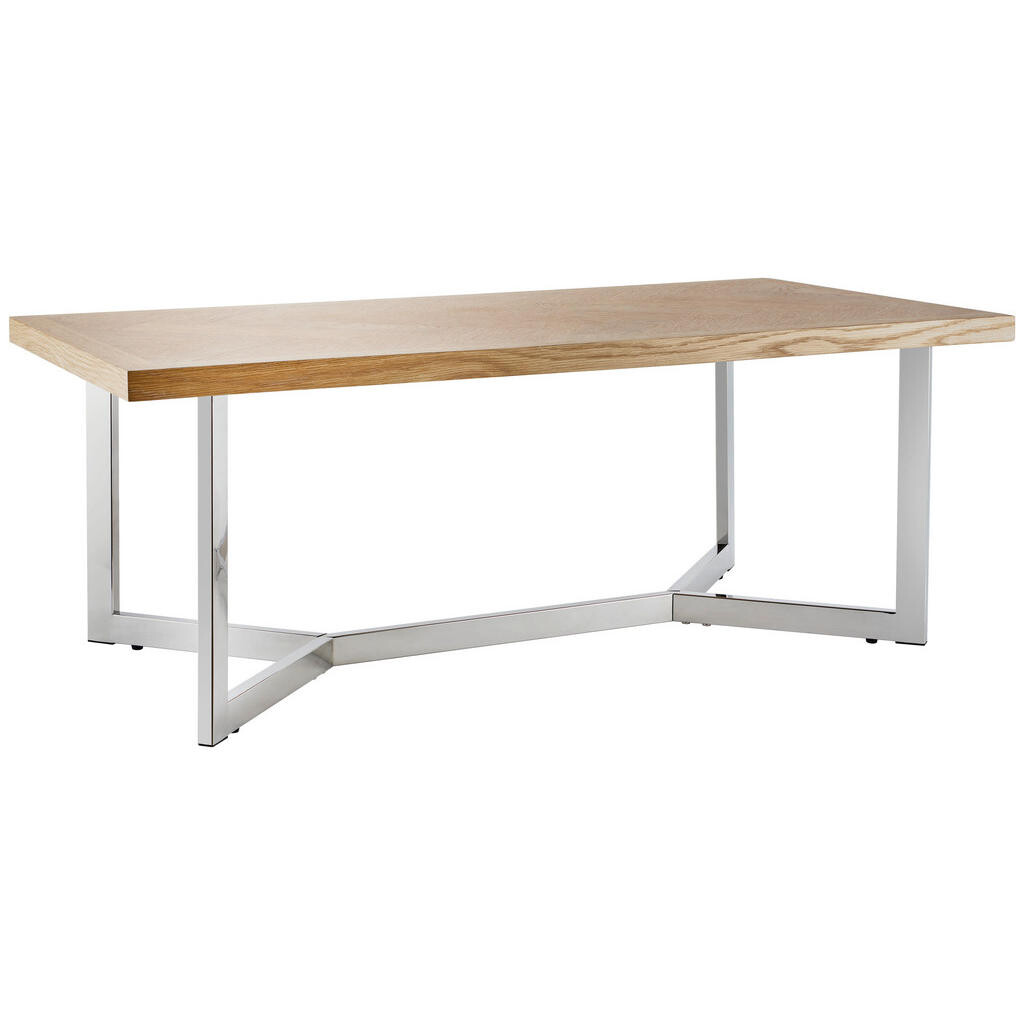 Livetastic KONFERENČNÝ STOLÍK, farba duba, farba ušľachtilej ocele, drevo, kov, kompozitné drevo, 120/44/60 cm