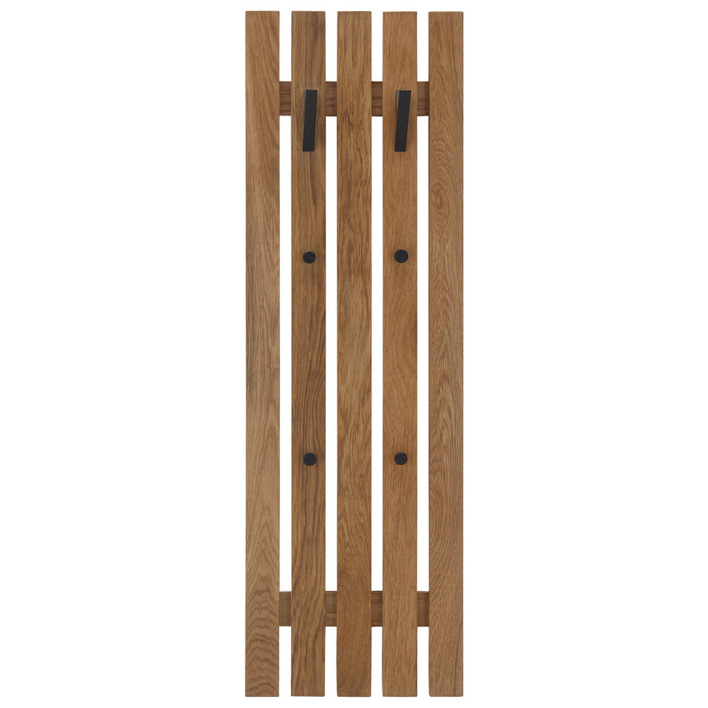 VEŠIAKOVÝ PANEL, prírodná farba, čierna, dub, 38/120/14 cm