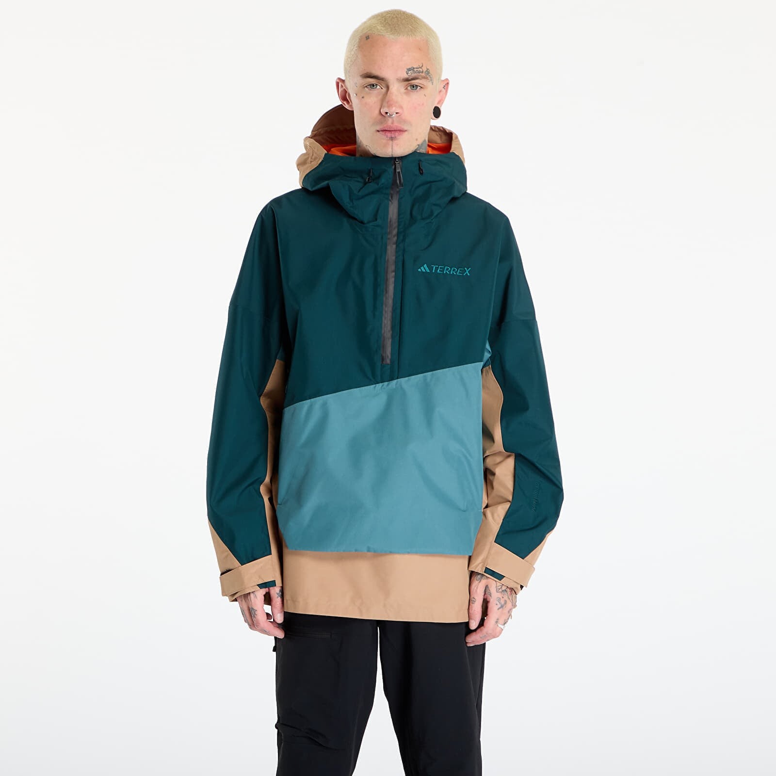 Bunda adidas Terrex Xploric 2 Layer Lined CLIMAPROOF Anorak Preloved Teal XL