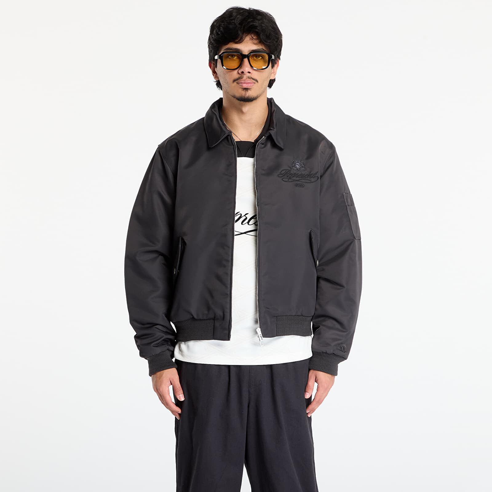 Bunda Puma x REPRESENT Bomber Flat Dark Gray L