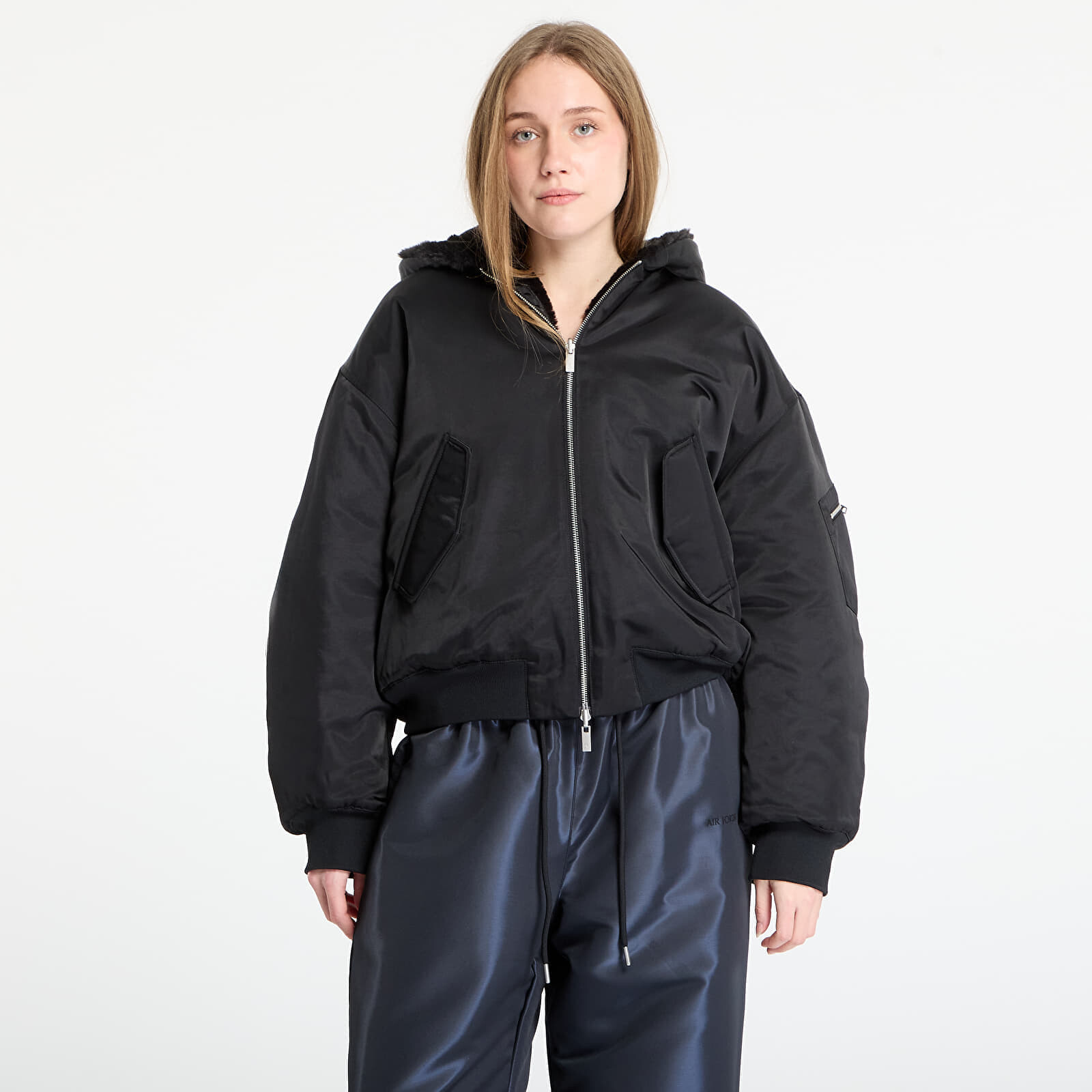 Bunda Jordan Renegade Flight Women's Therma-FIT Reversible Jacket Black M