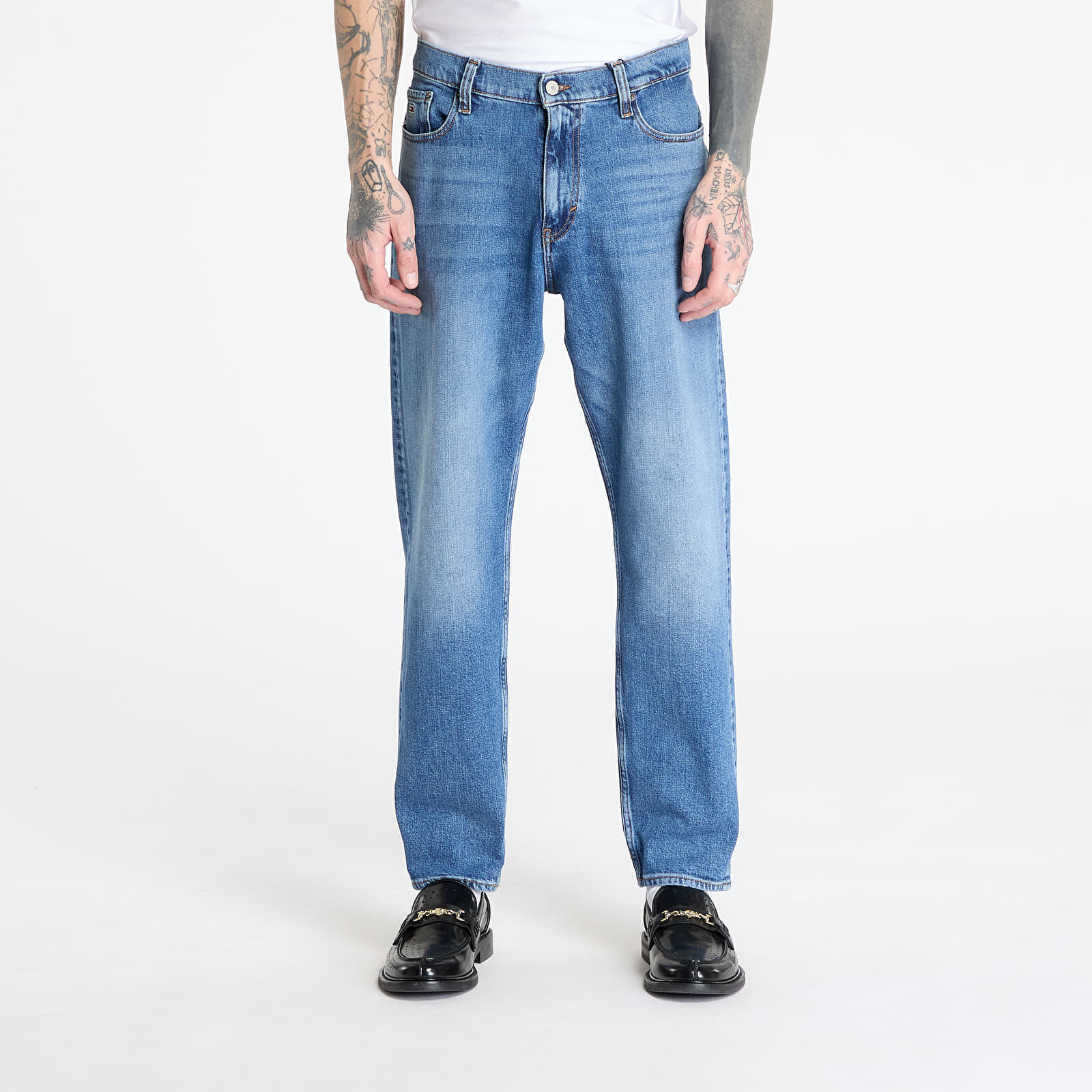 Džínsy Tommy Jeans Isaac Relaxed Tapered Jeans Denim W30/L32