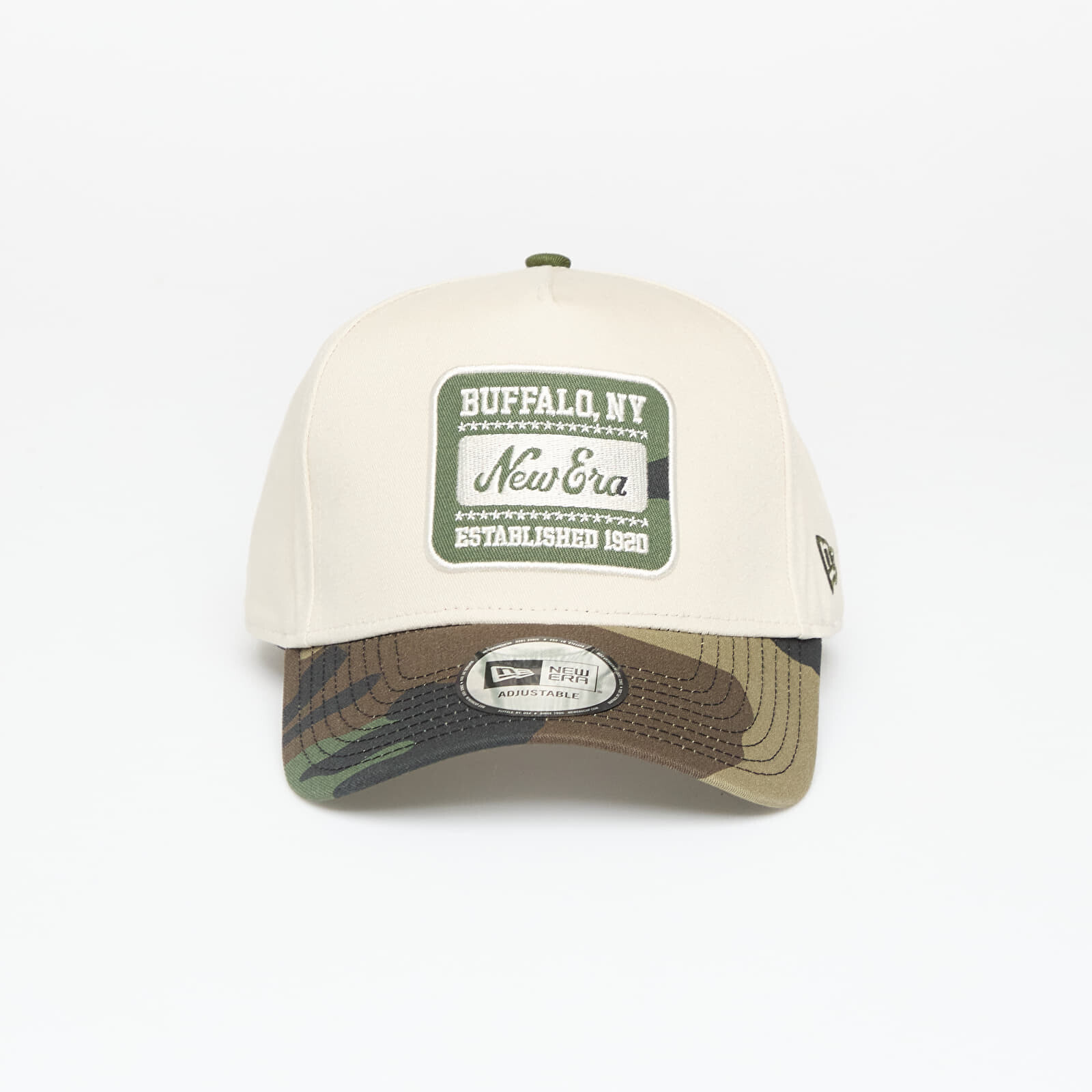 Šiltovka New Era Camo Patch 9FORTY E-Frame Adjustable Cap Cream Universal