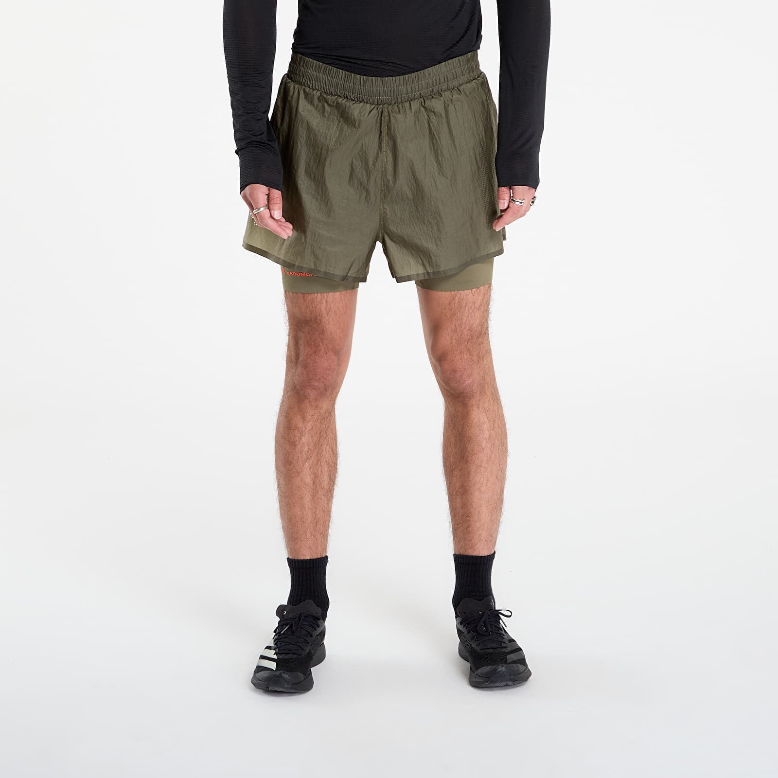 Šortky adidas Adi365 H.Koumori Running 2-In-1 Shorts Olive Strata XL