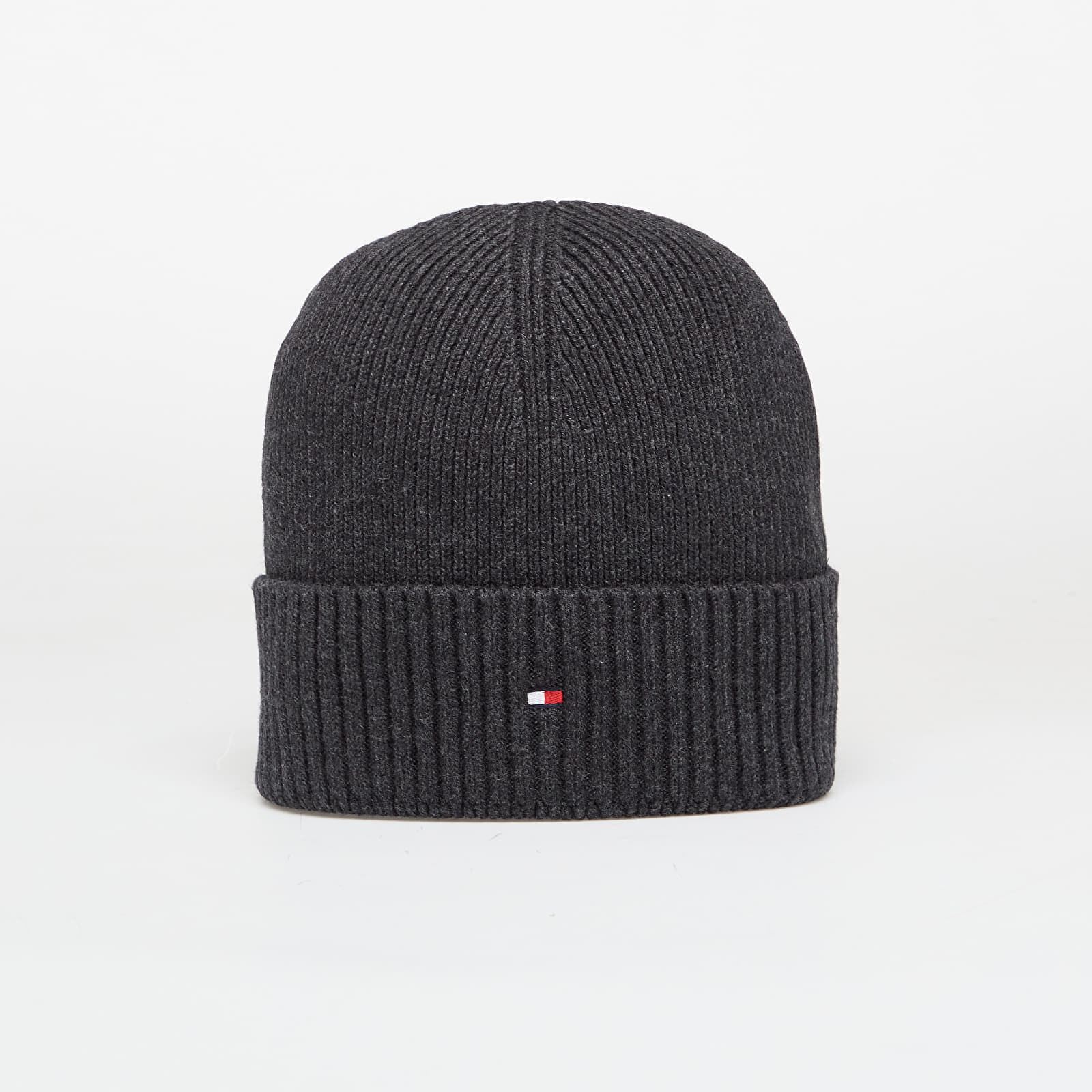 Čiapka Tommy Hilfiger Flag Pima Cotton Beanie Charcoal Gray Universal