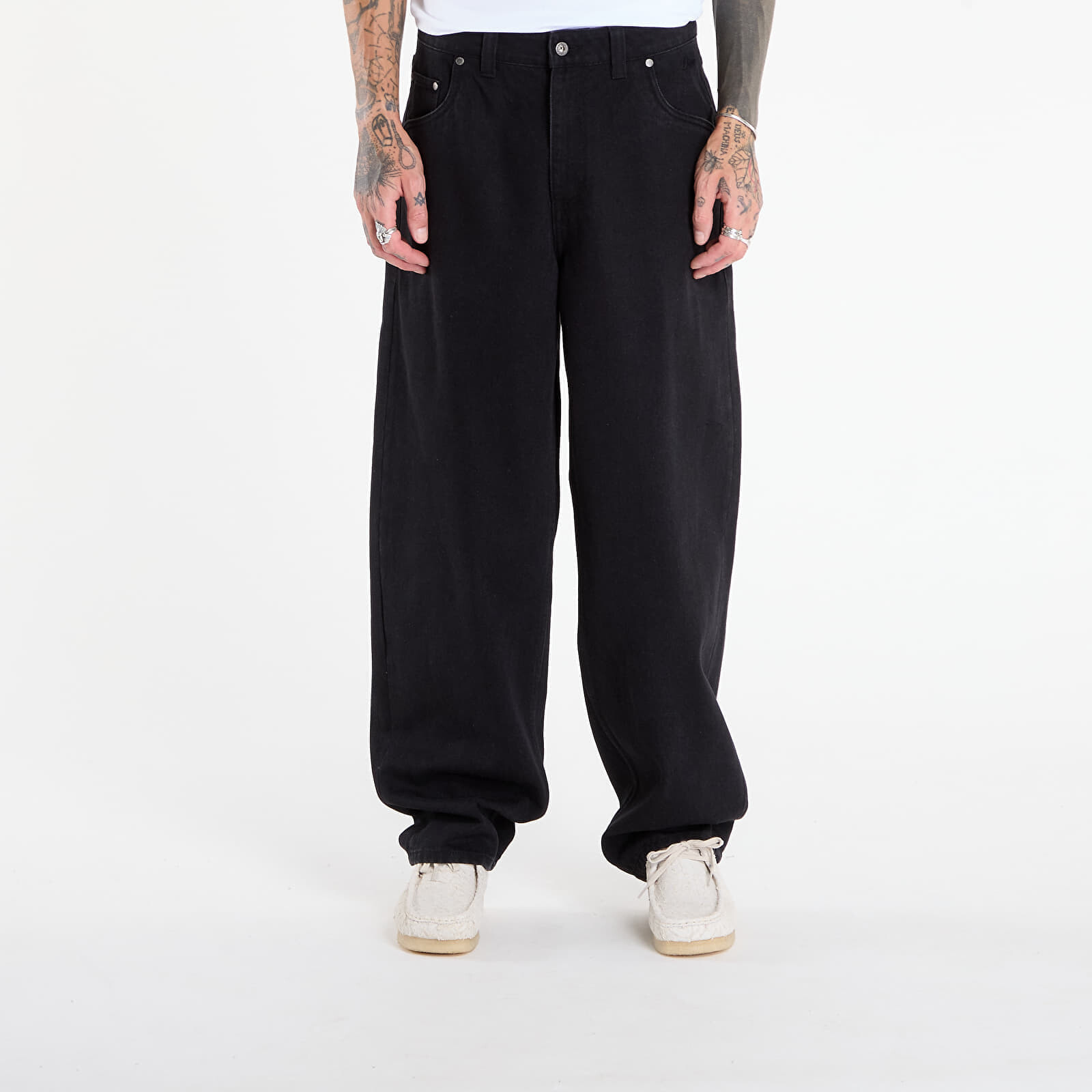 Džínsy Dime Baggy Denim Pants Black 36