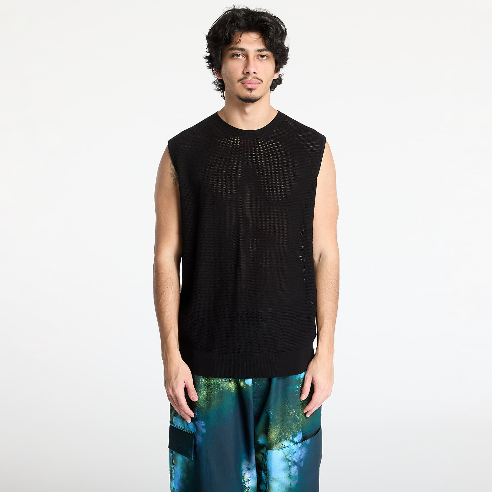 Vesta Y-3 Graphic Knit Vest Black M