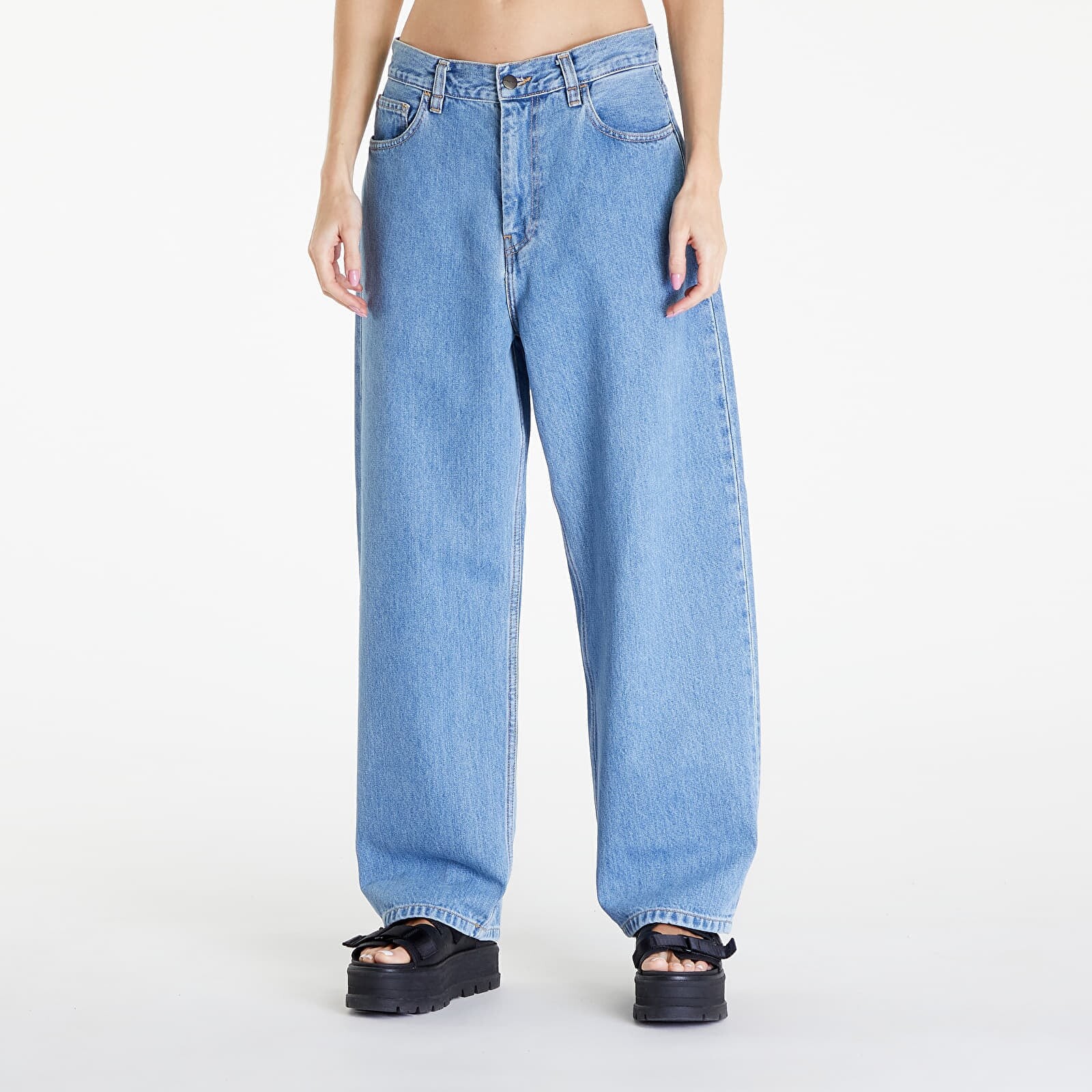 Kalhoty Carhartt WIP W' Brandon Pant Blue Stone Bleached M