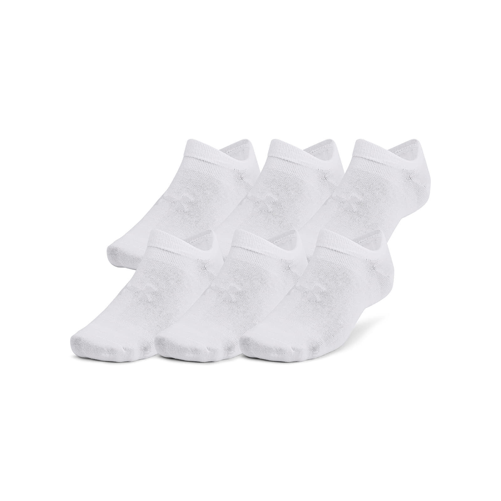 Ponožky Under Armour Essential No Show 6pk White M