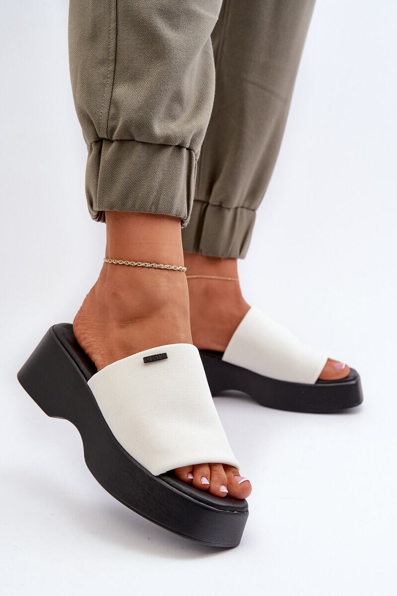 Dámske šľapky na platforme BIG STAR SHOES