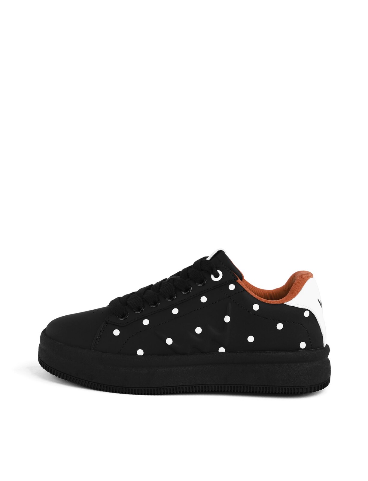 Lucky Dots Black - dámske tenisky s bodkami
