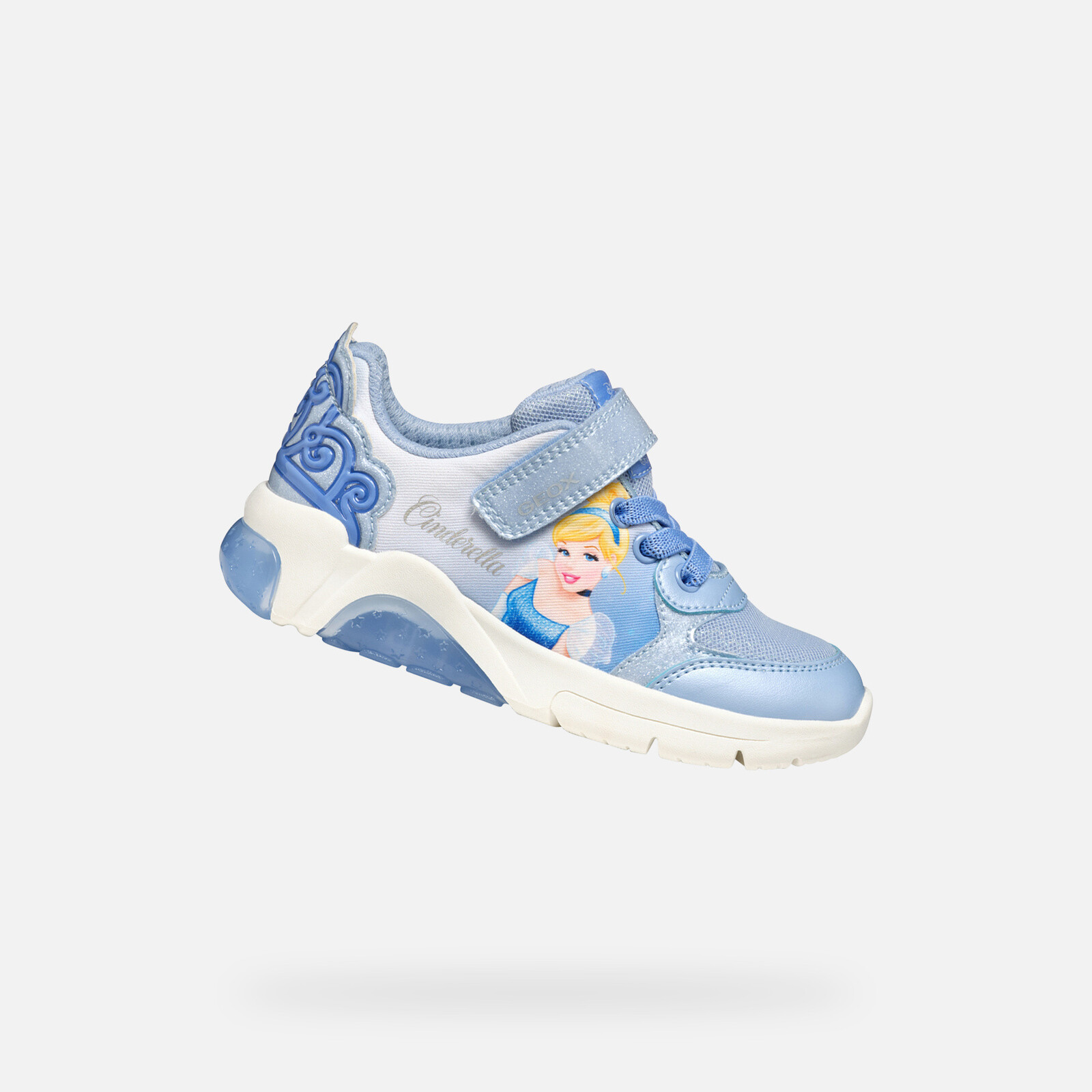 Blue Girls Geox Fadinlight Sneakers - Girls