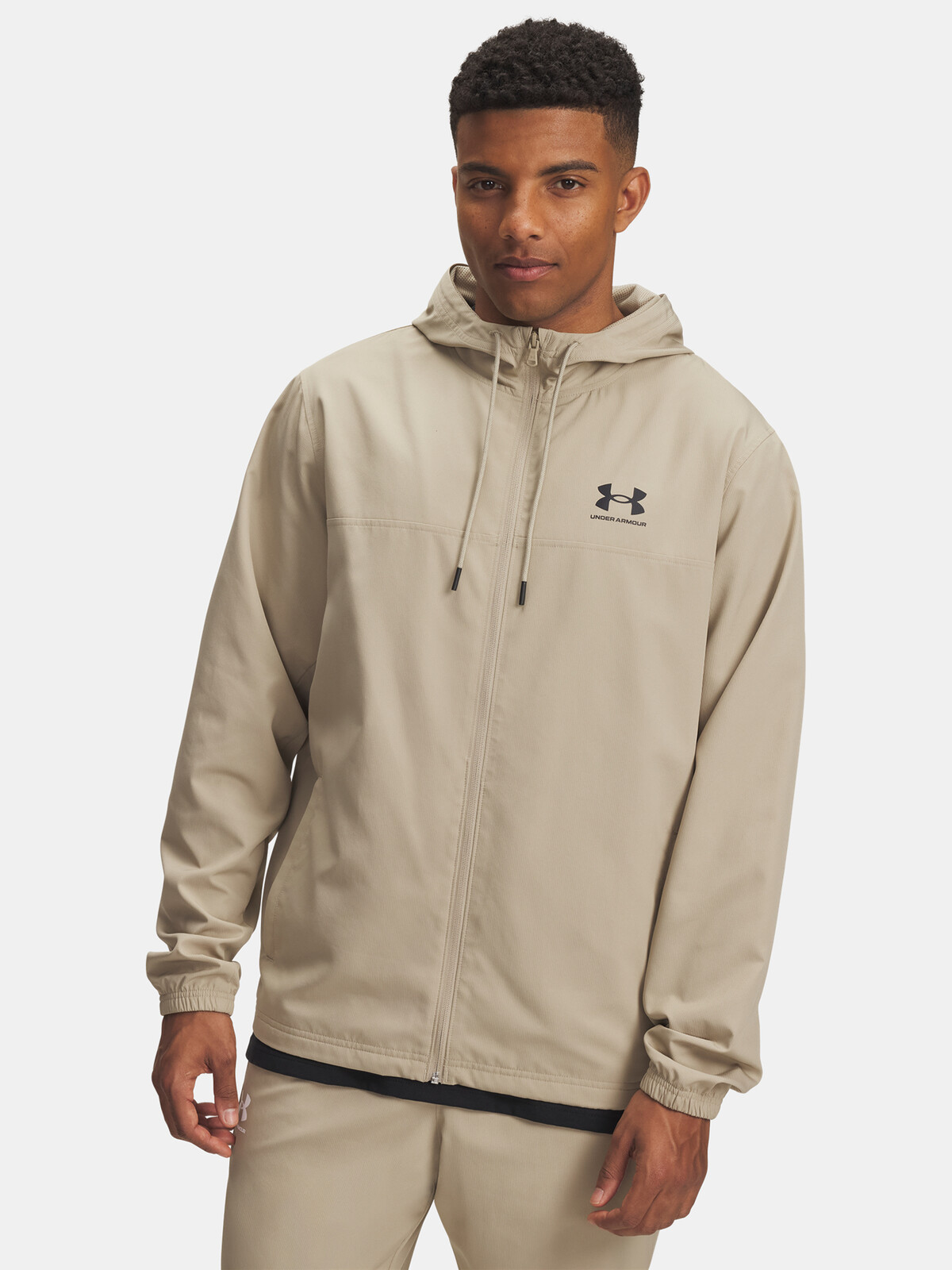 Men's Under Armour UA Rival Wvn Windbreaker-BRN Jacket - Mens