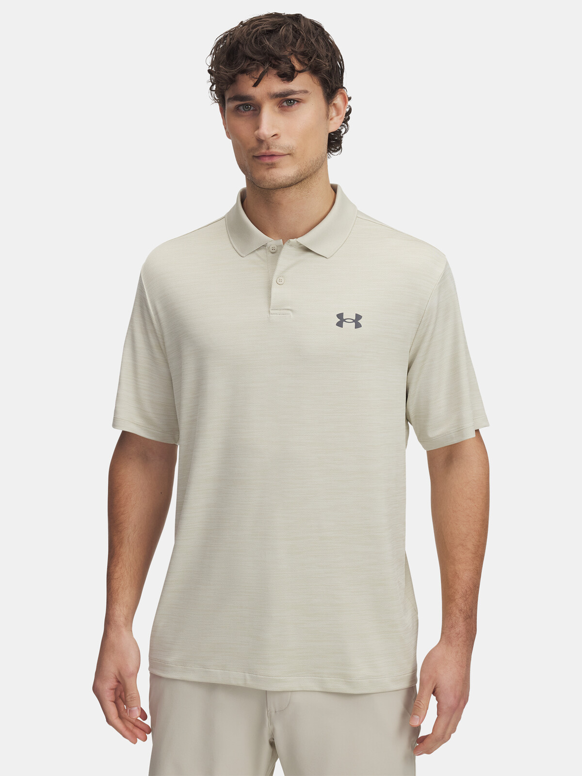 Men's Under Armour UA Matchplay T-Shirt Polo-BRN - Men's