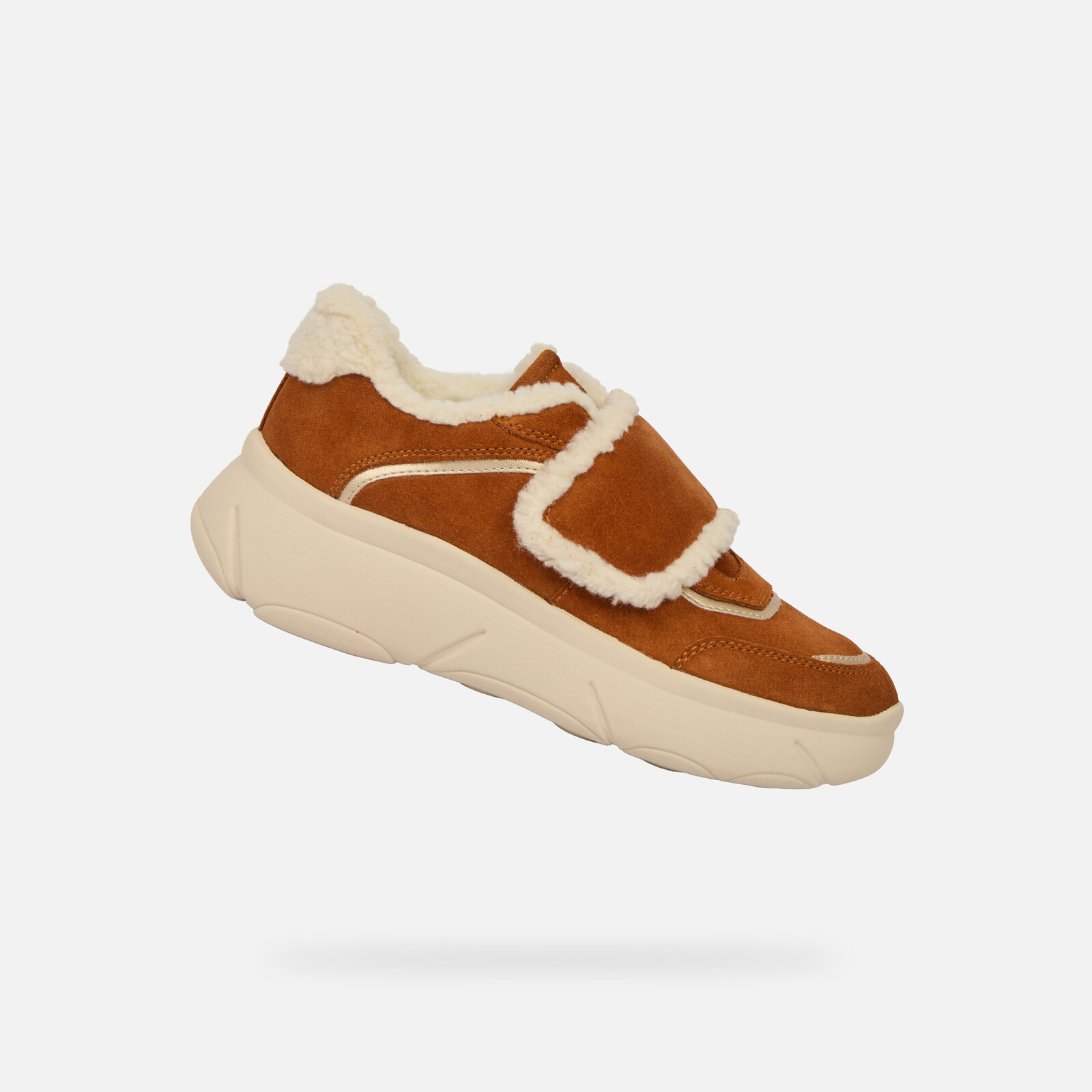 Brown women's sneakers Geox Nebula 2.0 X - Women's