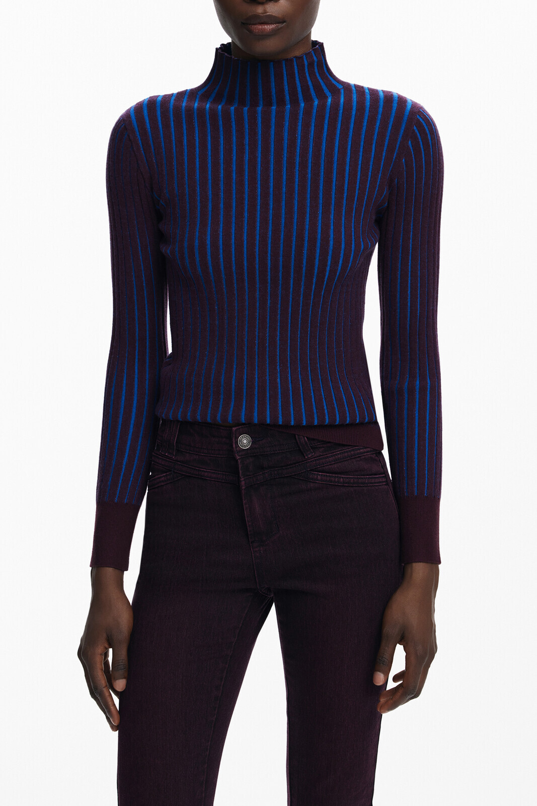 Dámsky hnedý sveter Desigual