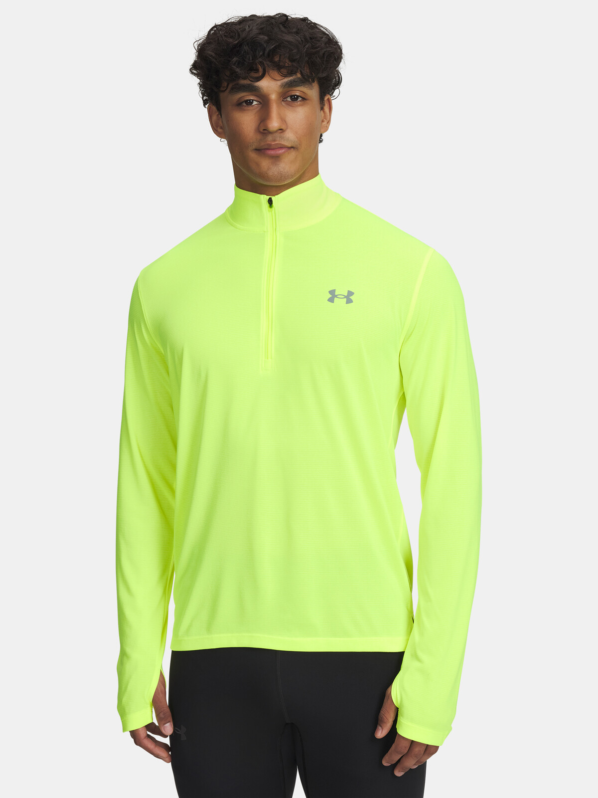 Men's Under Armour UA LAUNCH 1/4 ZIP-YLW T-Shirt - Men's