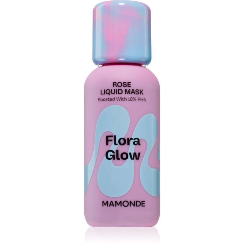 MAMONDE Flora Glow Rose Liquid Mask hydratačná pleťová maska s exfoliačným účinkom 80 ml