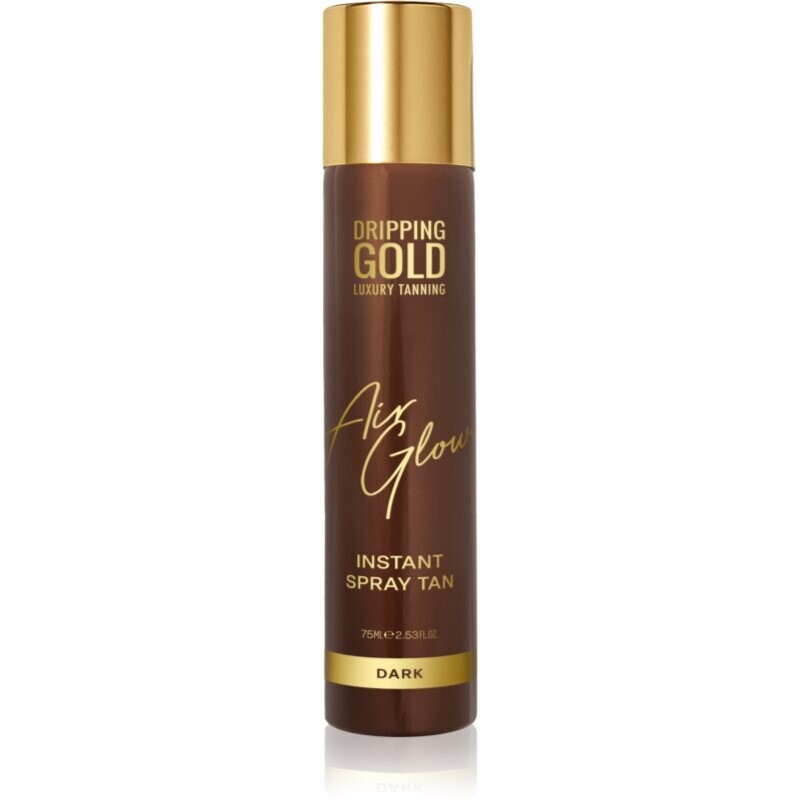 Dripping Gold Air Glow Instant Spray Tan samoopaľovací sprej odtieň Dark 75 ml