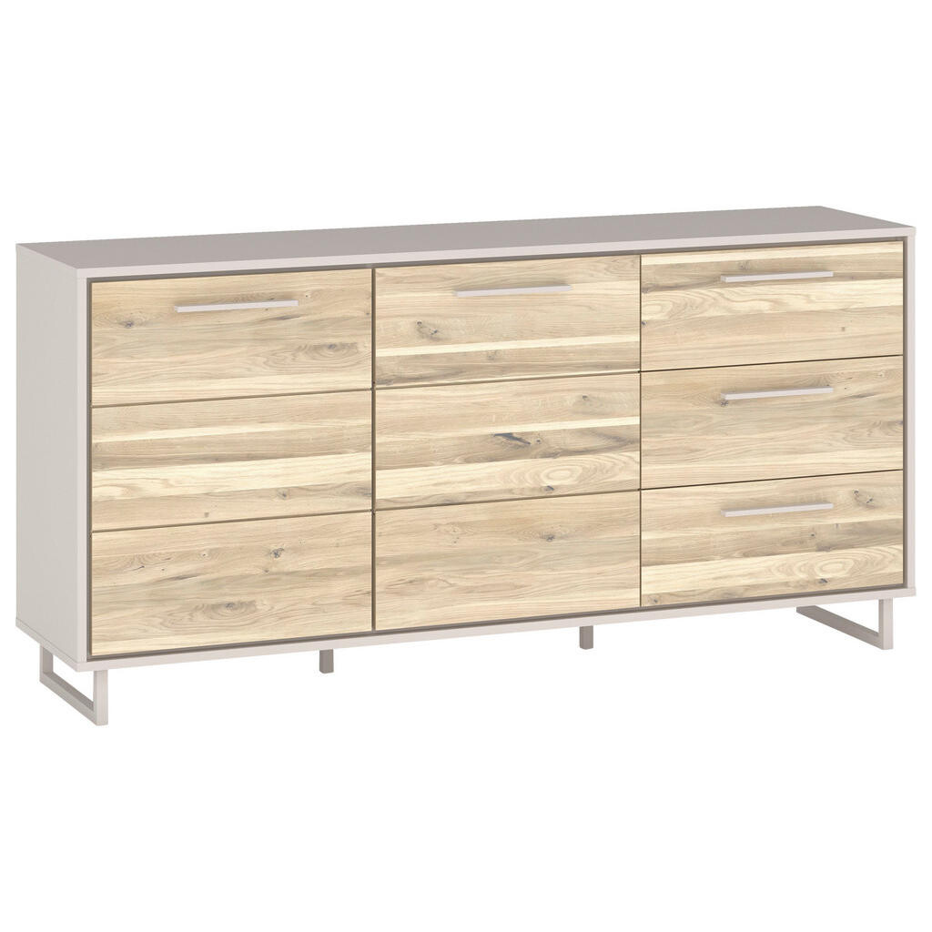 Livetastic KOMODA, dub, kašmírová, dub bianco, 163/79/40 cm