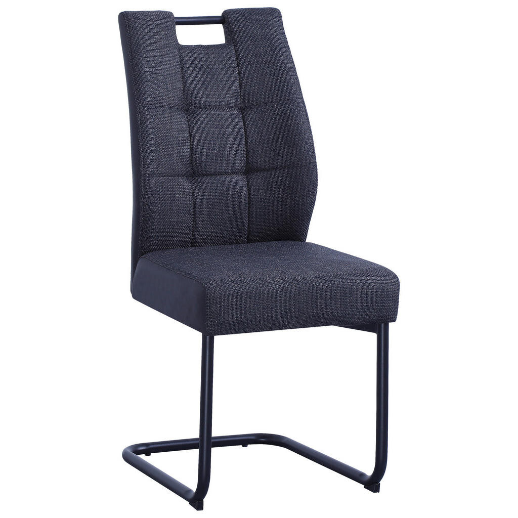 Cantus STOLIČKA S PRUŽNÝM PODNOŽÍM, mikrovlákno, čierna, tmavosivá