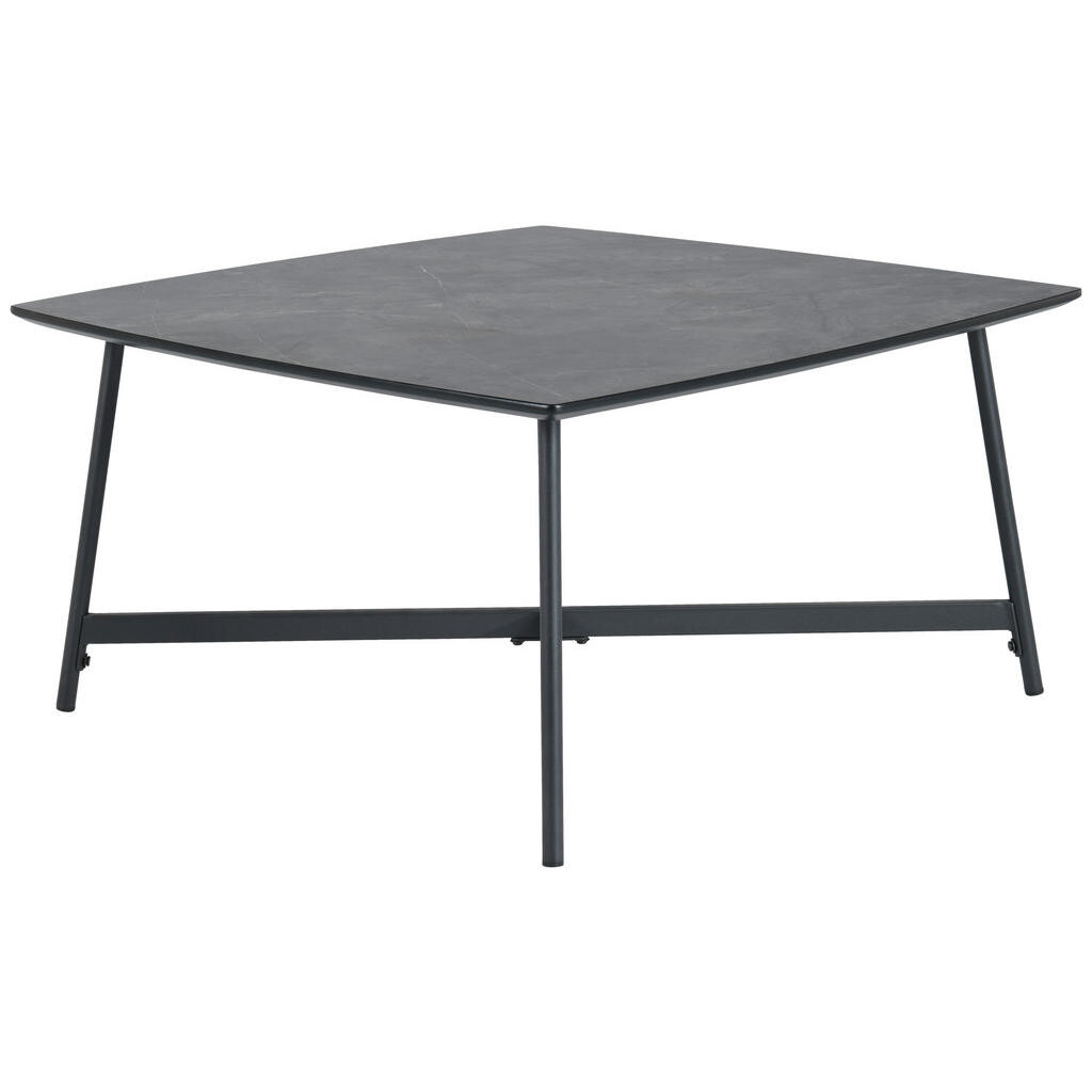 MID.YOU KONFERENČNÝ STOLÍK, sivá, kov, kompozitné drevo, 80/80/42 cm