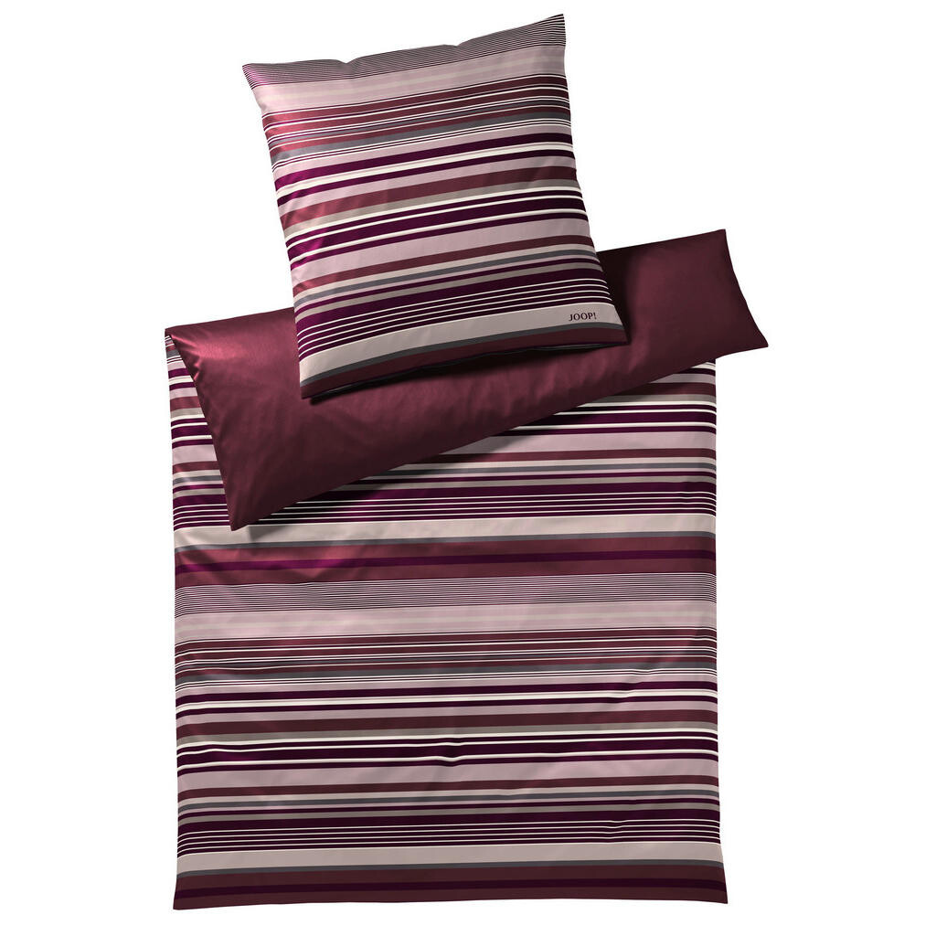 Joop! OBOJSTRANNÁ POSTEĽNÁ BIELIZEŇ, makosatén, staroružová, tmavočervená, 135/200 cm