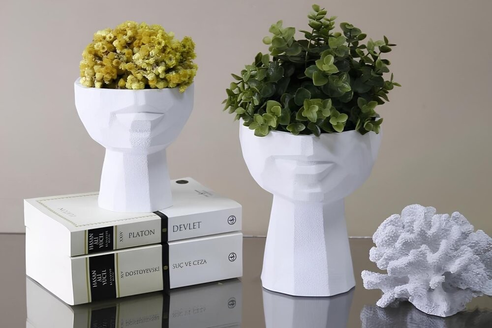 Súprava dekoratívnych kvetináčov (2 kusy) CY0460