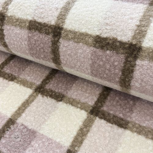 Kabátovina Bouclé Squares design C