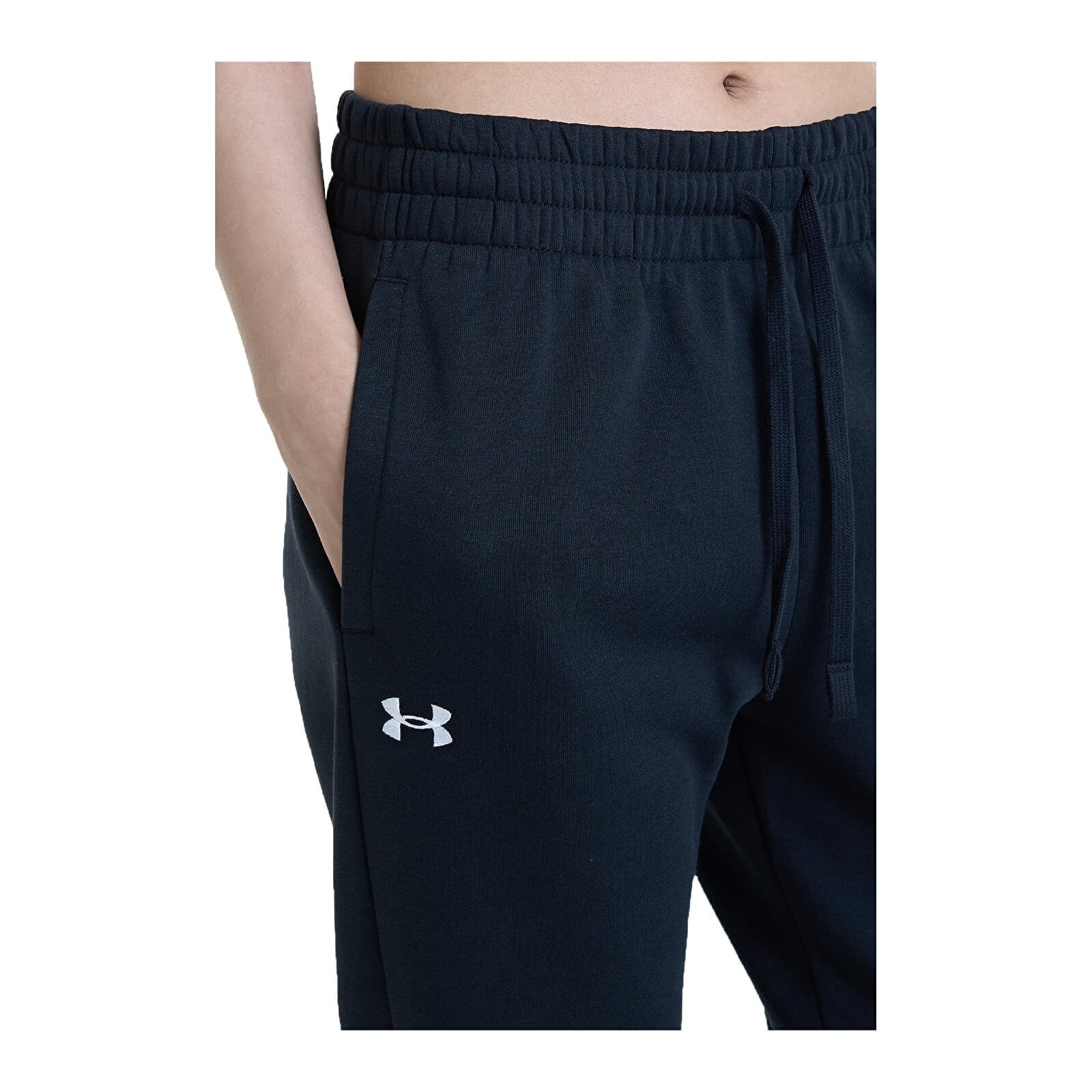 Kalhoty Under Armour Rival Fleece Jogger Black/ White XXL