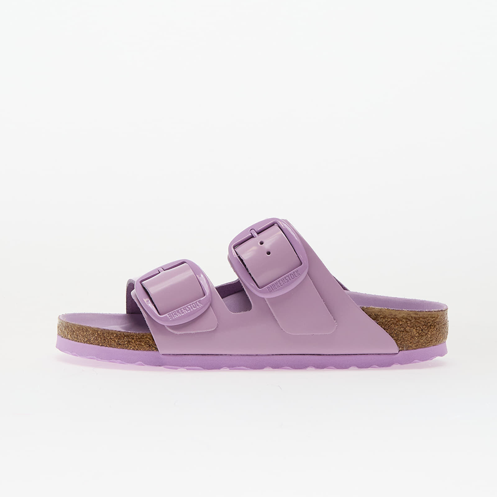 Tenisky Birkenstock Arizona Big Buckle Natural Leather Patent Lilac EUR 36