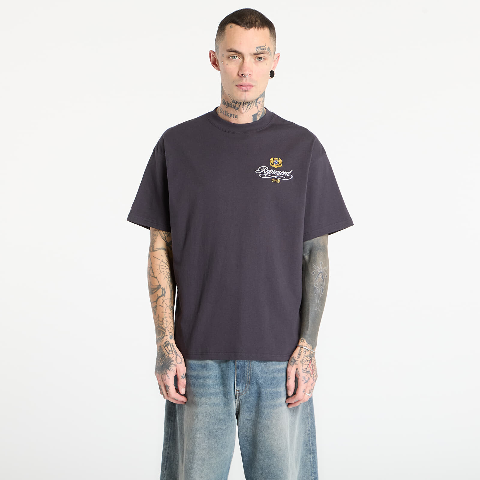 Tričko Puma x REPRESENT Graphic Tee Flat Dark Gray XXL