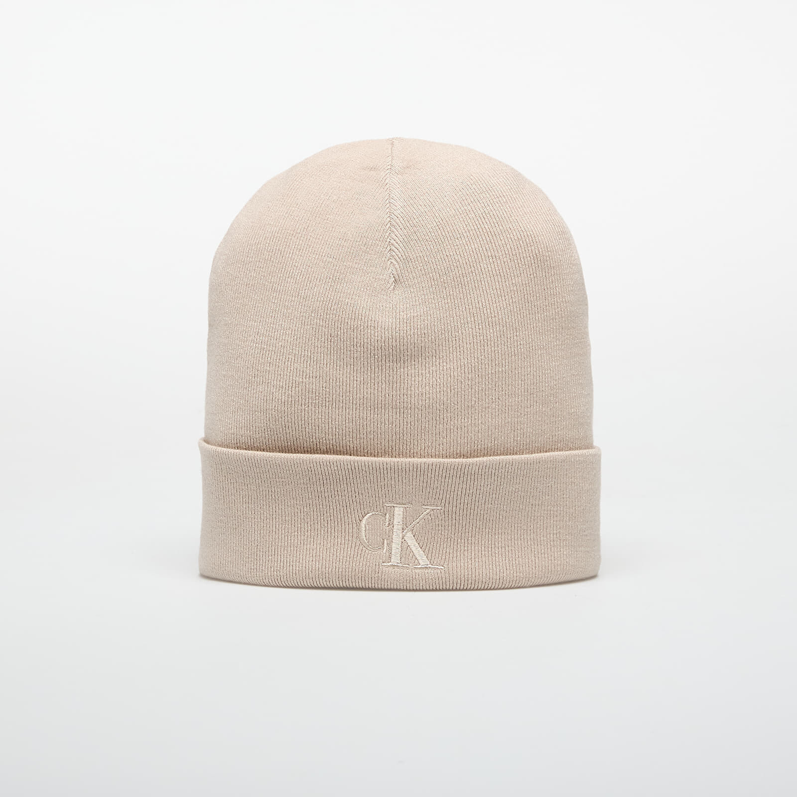 Čiapka Calvin Klein Fine Rib Beanie Brown Universal